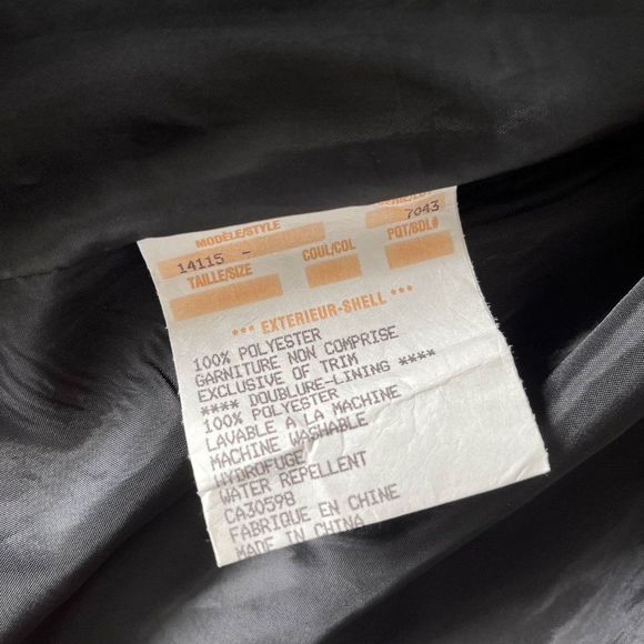 Thunder Bay Black Jacket 90s Vintage - Picture 5 of 6